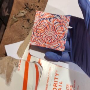 LSD (Lysergic acid diethylamide) blotter paper is a common form in which the potent synthetic psychedelic substance is distributed. It consists of absorbent paper, often featuring intricate designs, that has been saturated with a liquid LSD solution and perforated into small individual squares, known as 