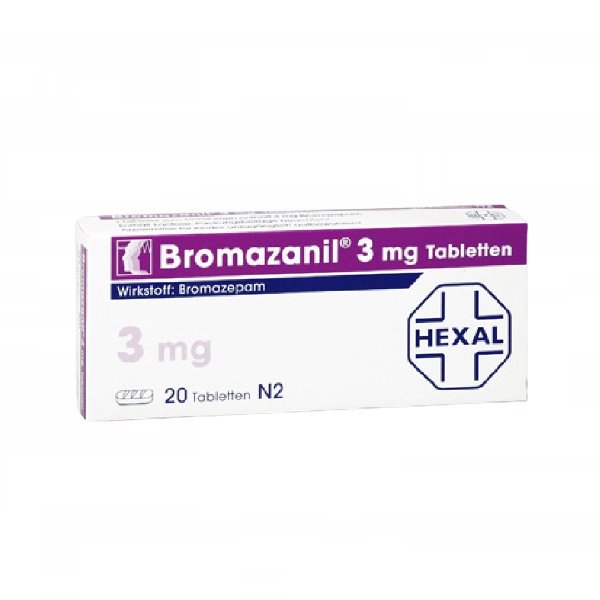 Buy Bromazanil Bromazepam 3mg Tablets Online